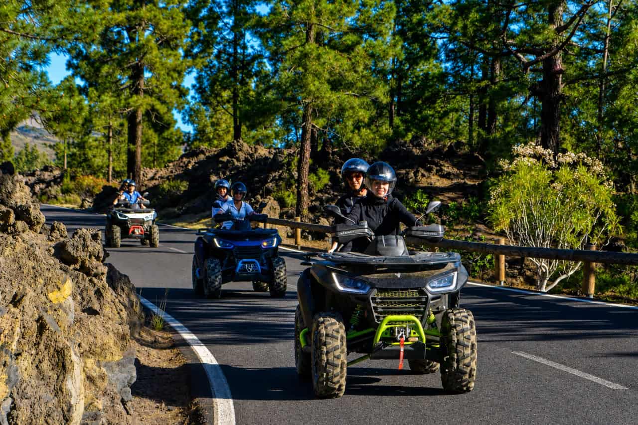 Quad safari through Tenerife forest roads