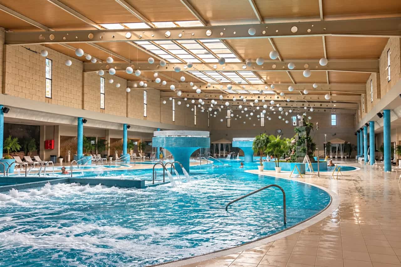 Inside the thermal spa in Costa Adeje