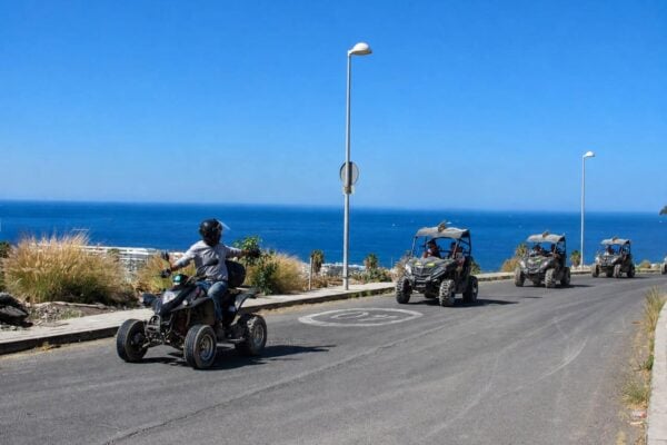 Buggy convoy on a team building day in Tenerife
