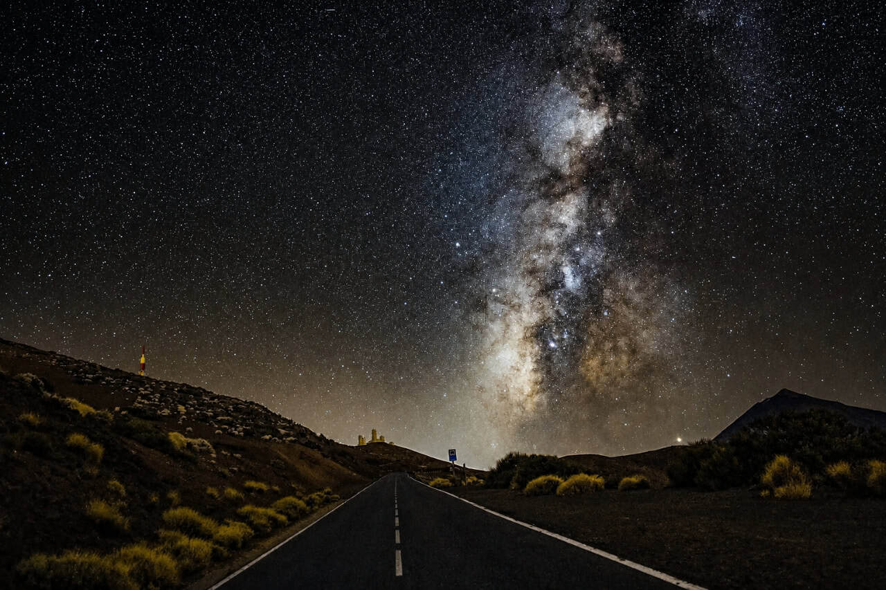 Private stargazing trip in Tenerife with Milky Way views above Mount Teide National Park during a night sky experience with Club Canary