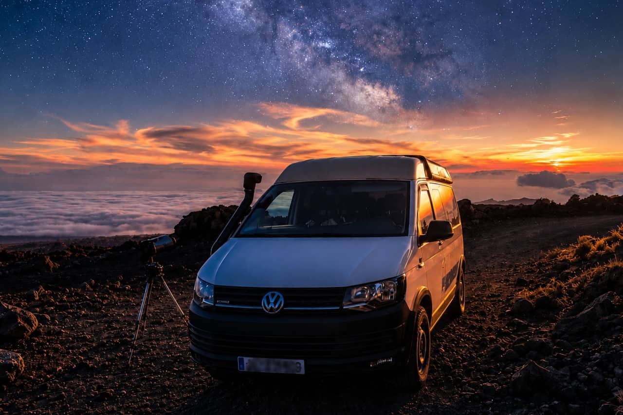 Sternbeobachtungstour auf dem Teide in kleiner Gruppe mit Teleskop im Teide-Nationalpark auf Teneriffa