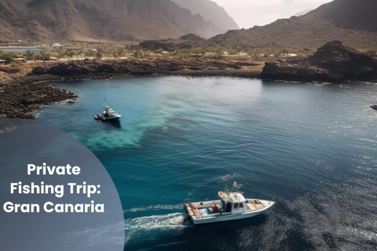 Un bateau de pêche naviguant gracieusement dans les eaux pures de la côte de Gran Canaria, entouré par la tranquillité de l'océan Atlantique. Le bateau représente l'essence de l'exploration maritime dans ce pittoresque paradis canarien.