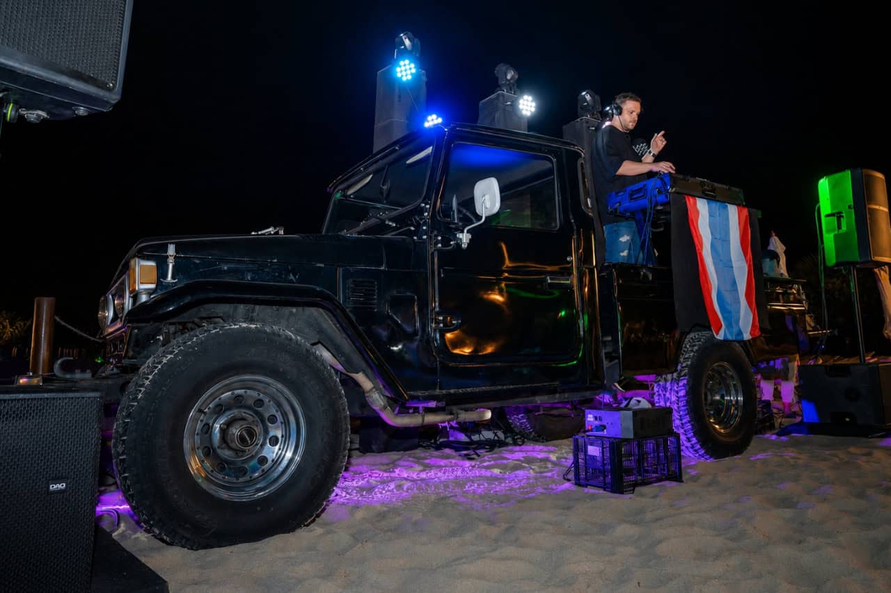 DJ performing on stage during Siam Park Night