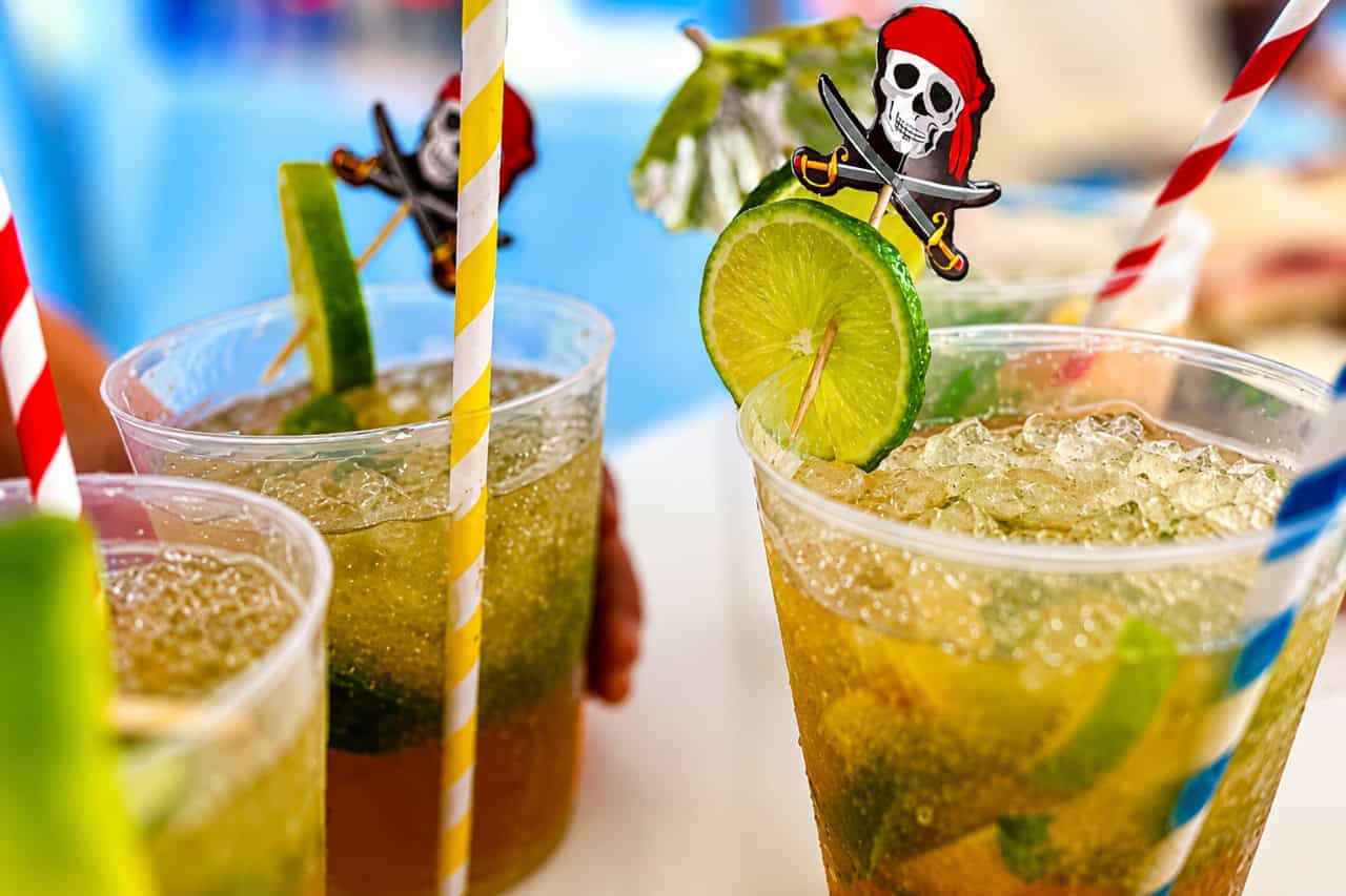 Cocktails served on board the Sealand catamaran in Fuerteventura