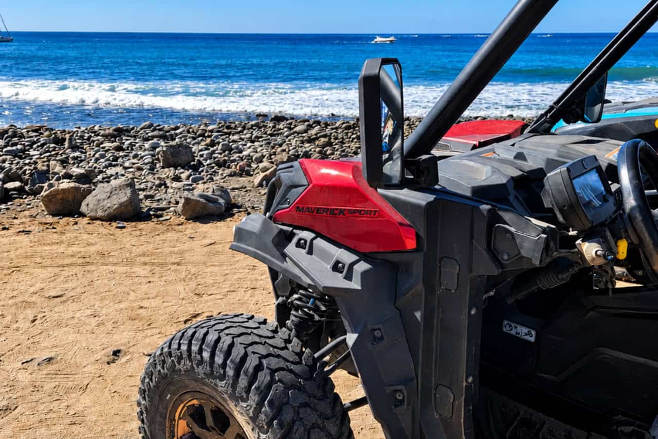A buggy beside the Atlantic coast of Gran Canaria
