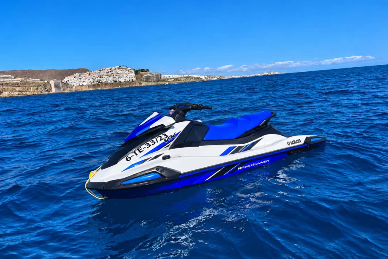 Grafický návrh zberateľskej karty pre Jet Ski Safari Gran Canaria