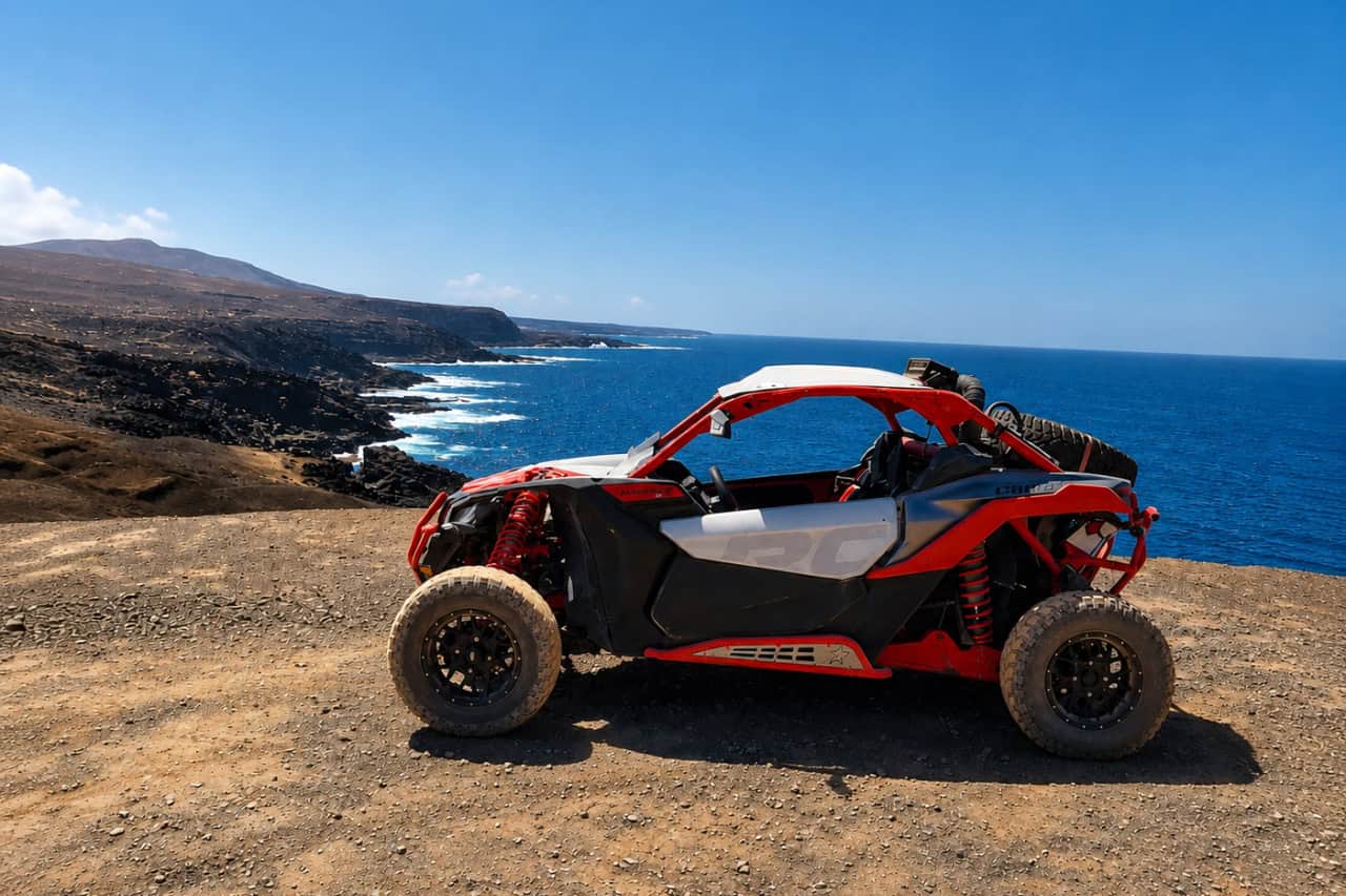 Buggy adventure Lanzarote collectible card artwork