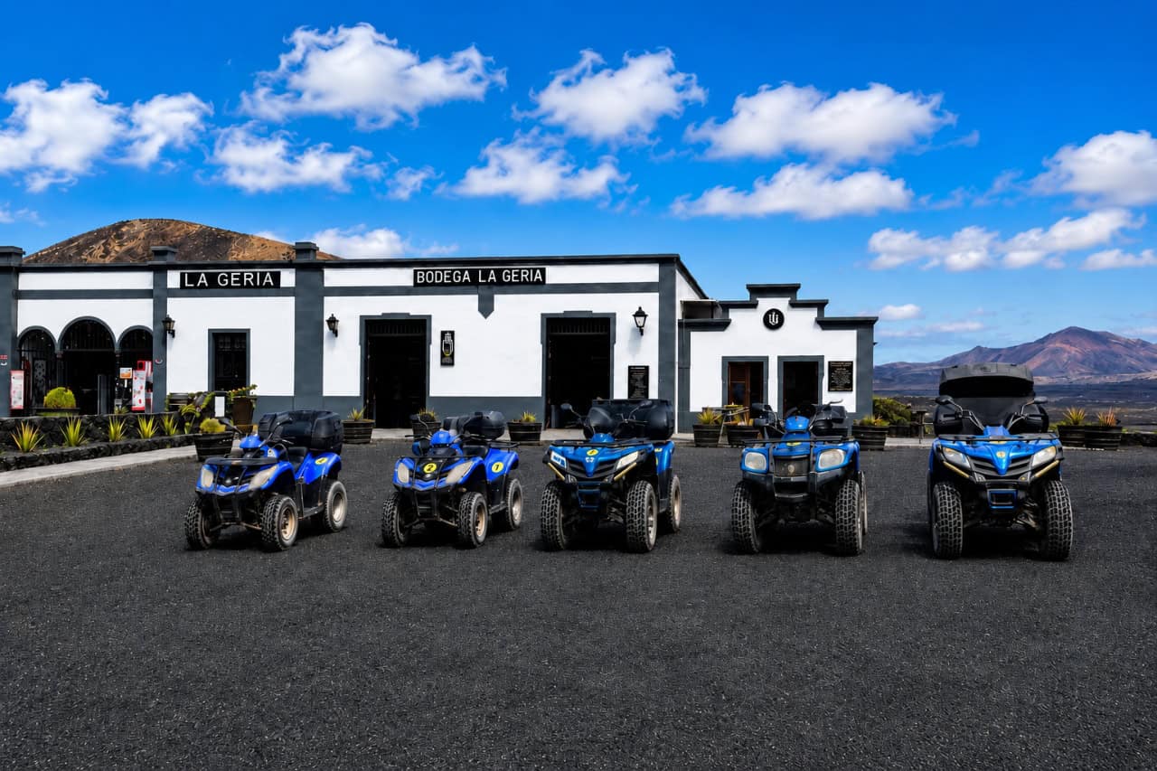 Quad Biking Lanzarote collectible card artwork