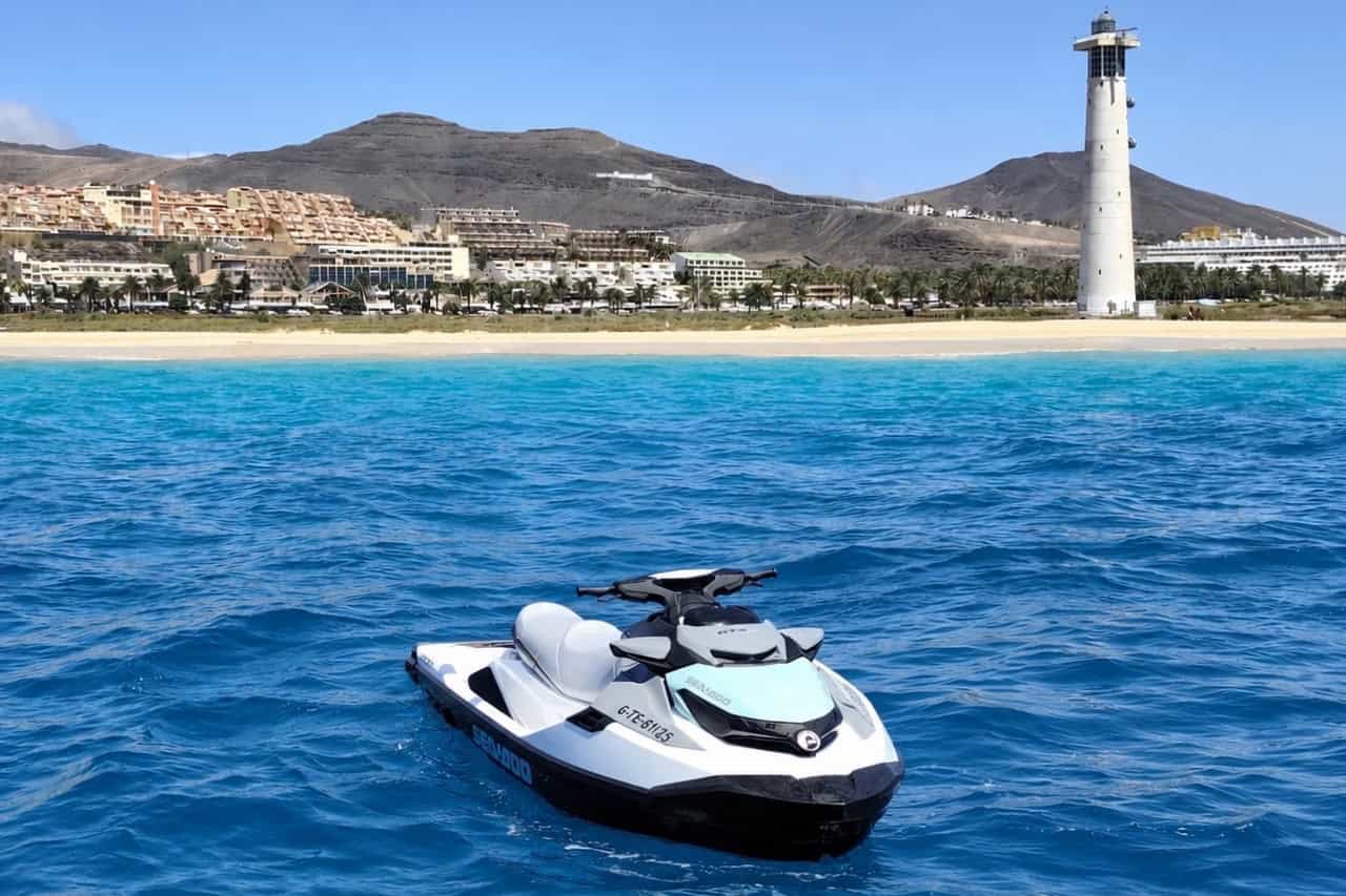 Grafika karty kolekcjonerskiej Jet Ski Safari Fuerteventura