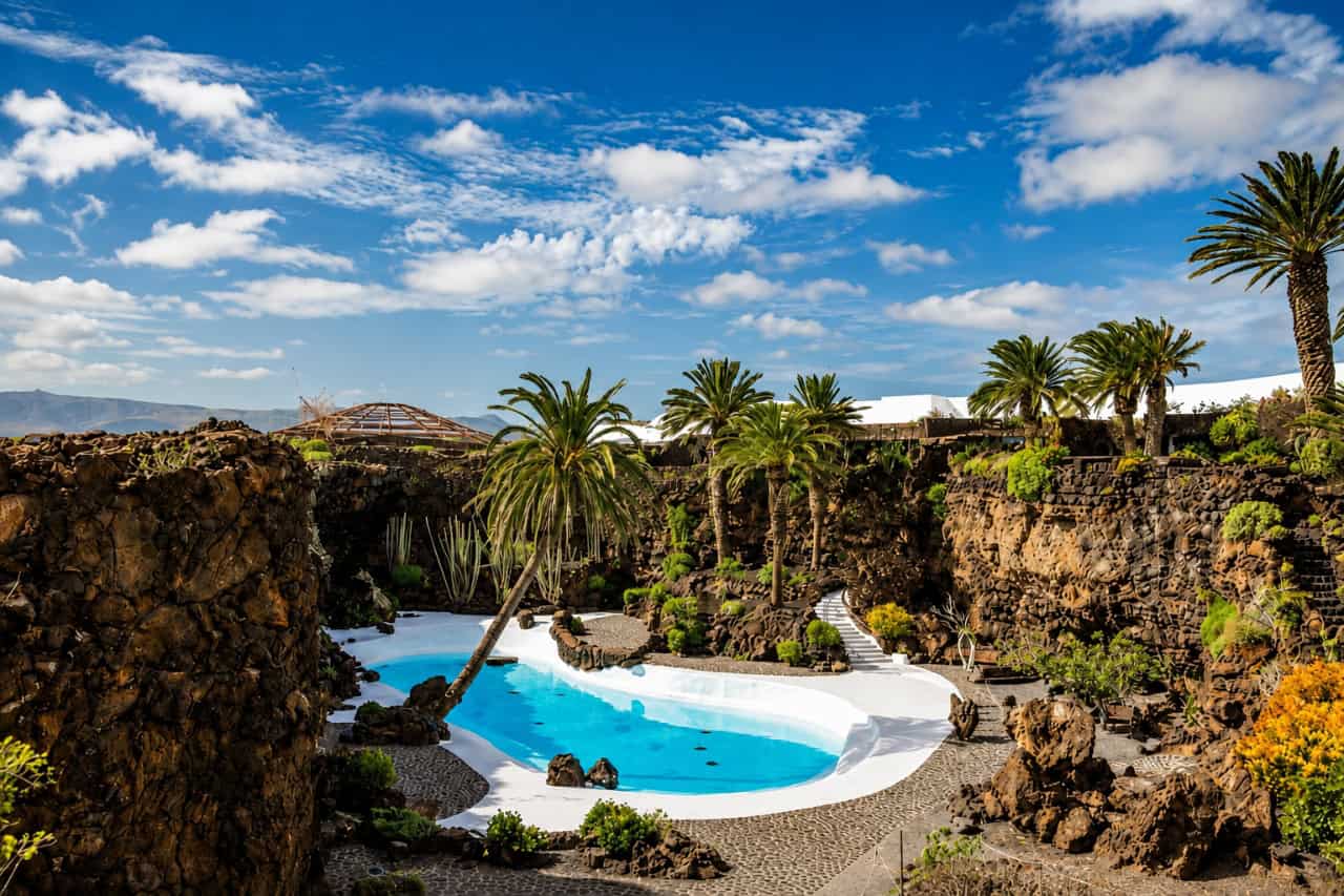 Lanzarote island day tour collectible card artwork