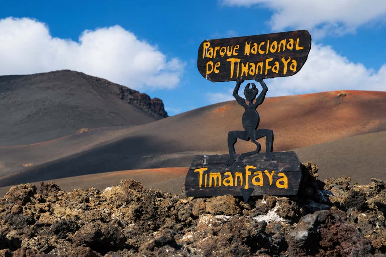 Timanfaya Tour Lanzarote collectible card artwork