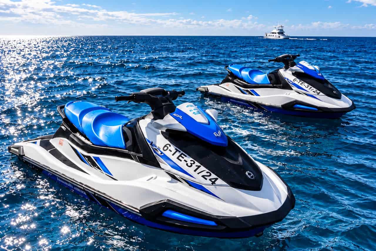 Jet Ski Hire Gran Canaria collectible card artwork