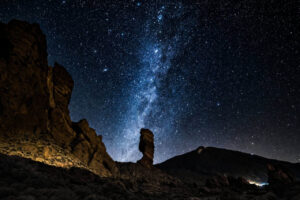 Teide by Night guided stargazing tour in Tenerife with breathtaking Milky Way views near Mount Teide in Teide National Park.