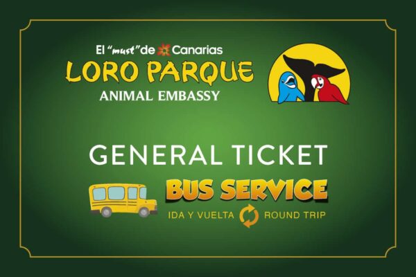 Bilietai į „Loro Parque“ su transportu – bendrasis bilietas ir autobusų paslaugos į abi puses Tenerifėje, užsakyti naudojant kodą Club Canary
