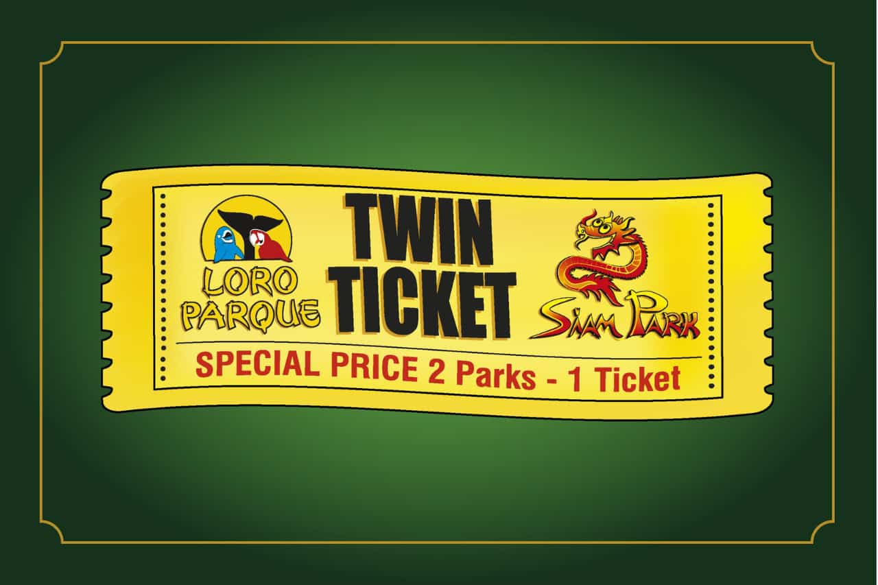 Siam Park and Loro Parque twin ticket special price Tenerife