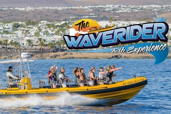Захватывающий опыт наблюдения за дельфинами на яхте The Waverider Rib вблизи острова Лансароте.
