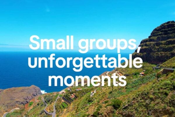 Scenic coastal view of La Gomera with small villages seen during VIP small group day trip from Tenerife