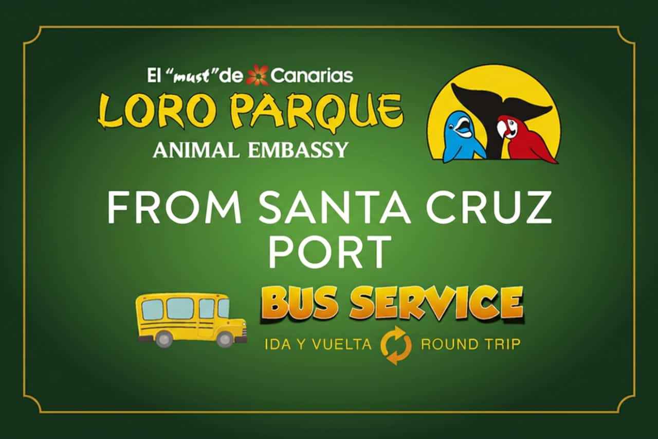 Loro Parque from Santa Cruz cruise port bus service Tenerife