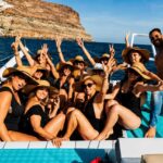 Volcanic boat party
