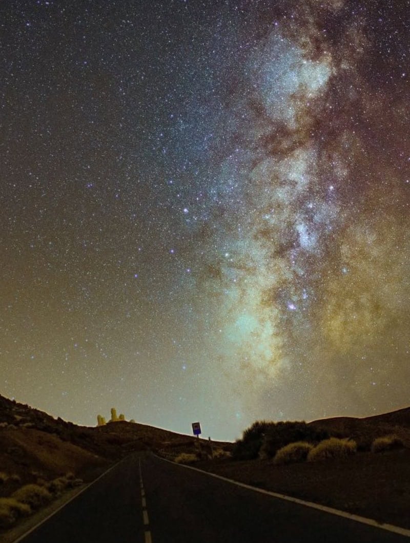The Milky Way over Teide National Park during the Mount Teide stargazing tour with Club Canary.