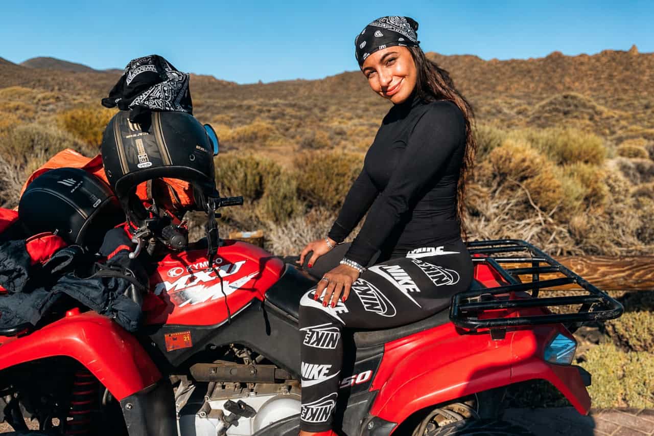 Quad safari through volcanic landscapes
