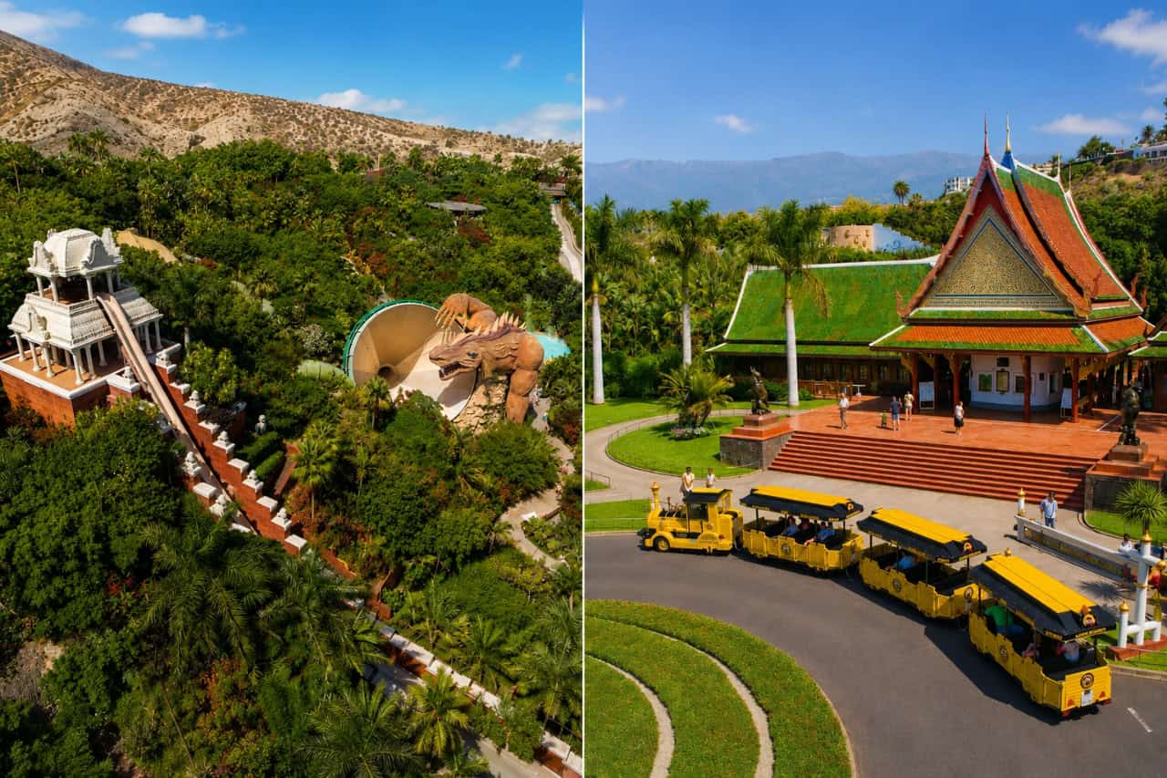 Siam Park and Loro Parque Twin Ticket with transport showing both Tenerife parks.