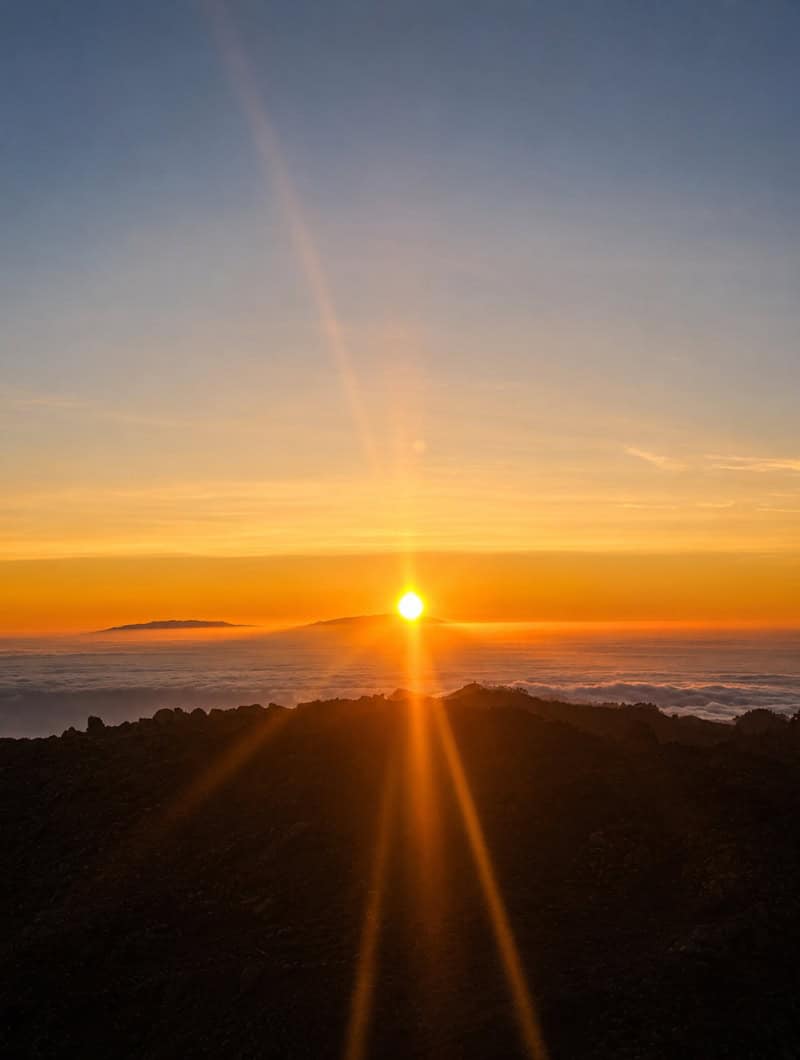 Teide Sunset Above The Clouds On The Tenerife Jeep Self-Drive Tour Sunset above the clouds in Teide National Park seen on the Tenerife self-drive Jeep tour.