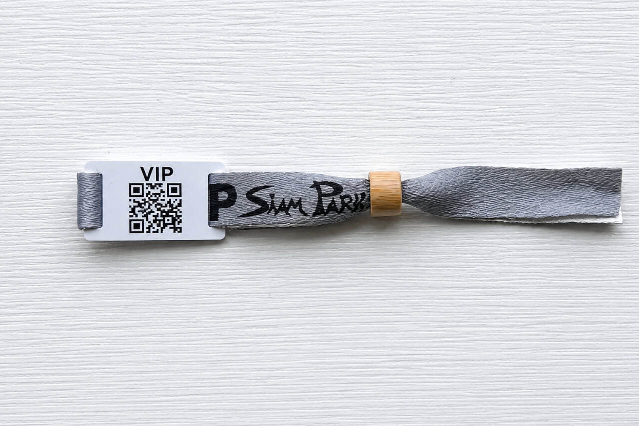Siam Park VIP bracelet included with a private Cabana booking, providing fast-pass access and all-inclusive food and drinks.