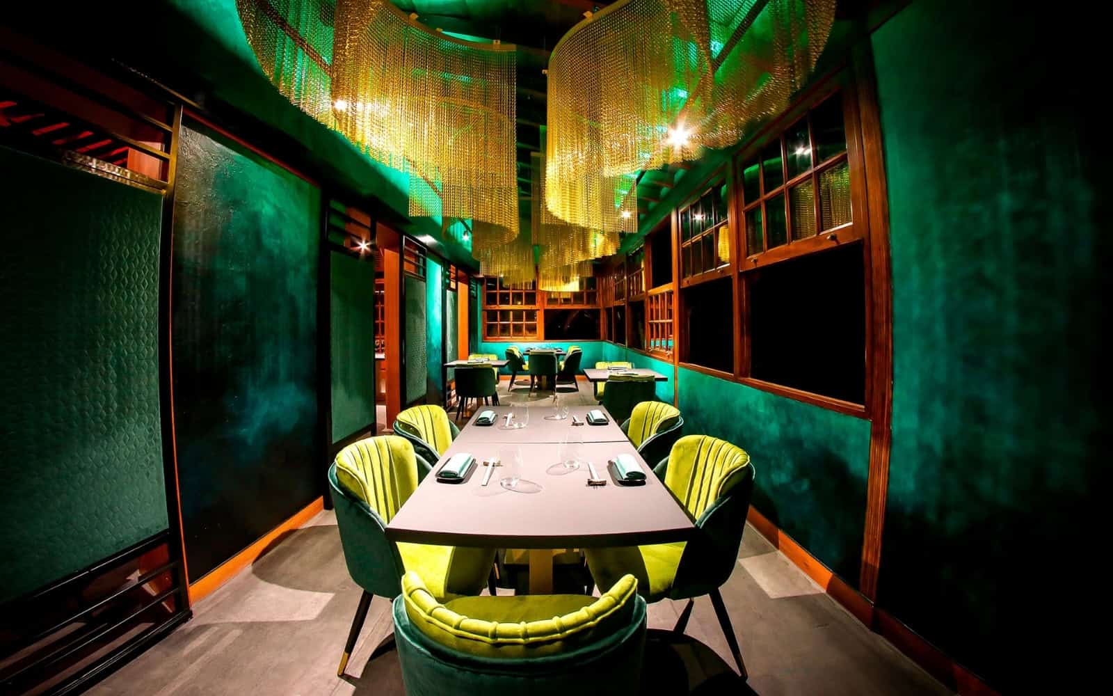 Exclusive dinner table at a luxury restaurant in Tenerife