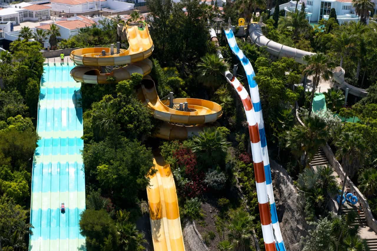 Aqualand Tenerife water park slides