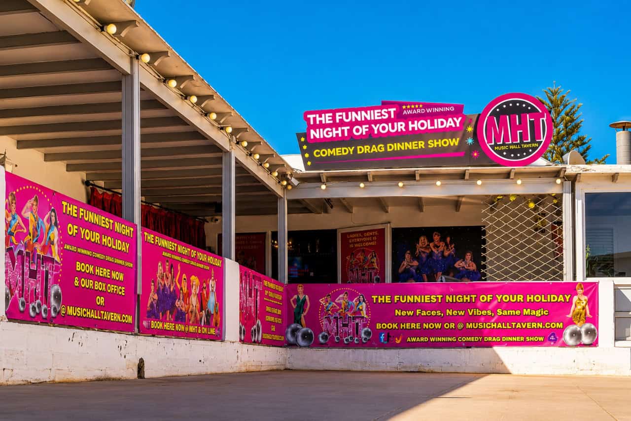 The Music Hall Tavern venue during the comedy drag dinner show