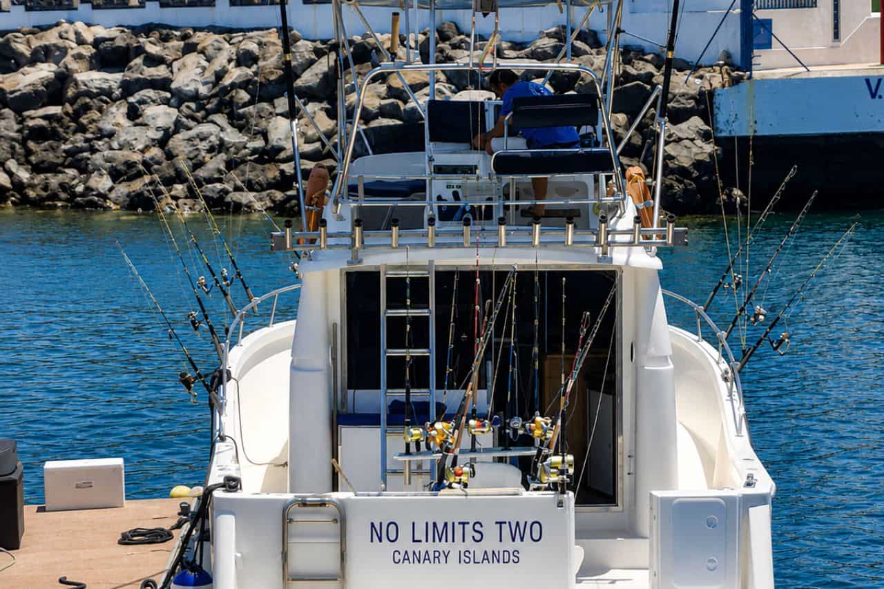 No Limits 2, de grotere privévissersboot op Tenerife