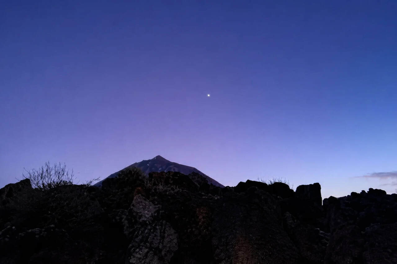 Mount Teide at twilight before the stars appear