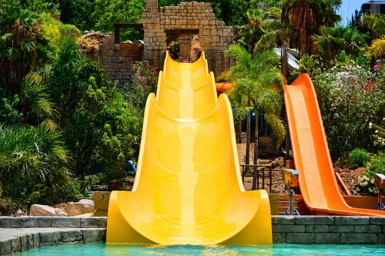 Aqualand Maspalomas Gran Canaria verzamelkaart kunstwerk