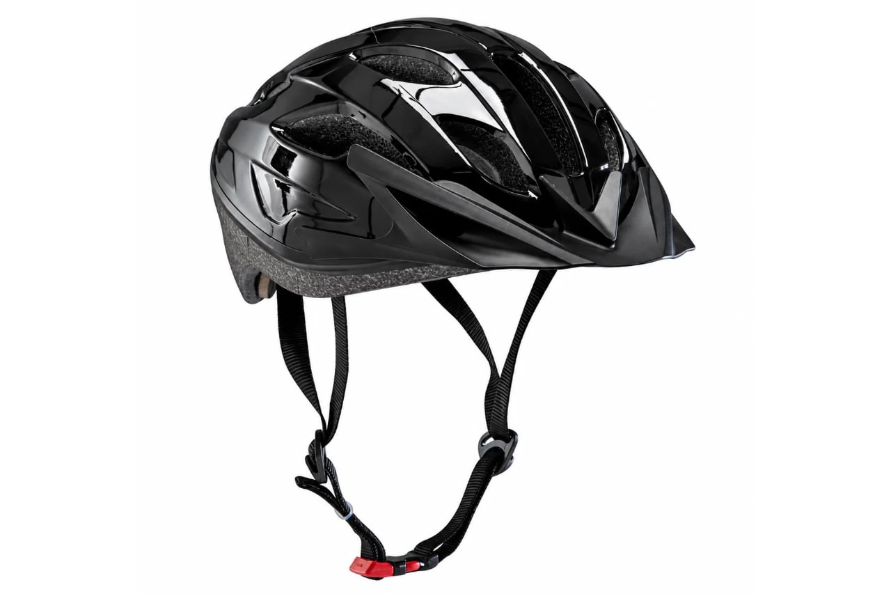 Black cycling helmet included with every bike rental in Tenerife