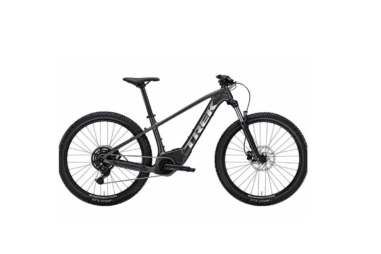 Trek electric mountain bike with front suspension for rent in Tenerife