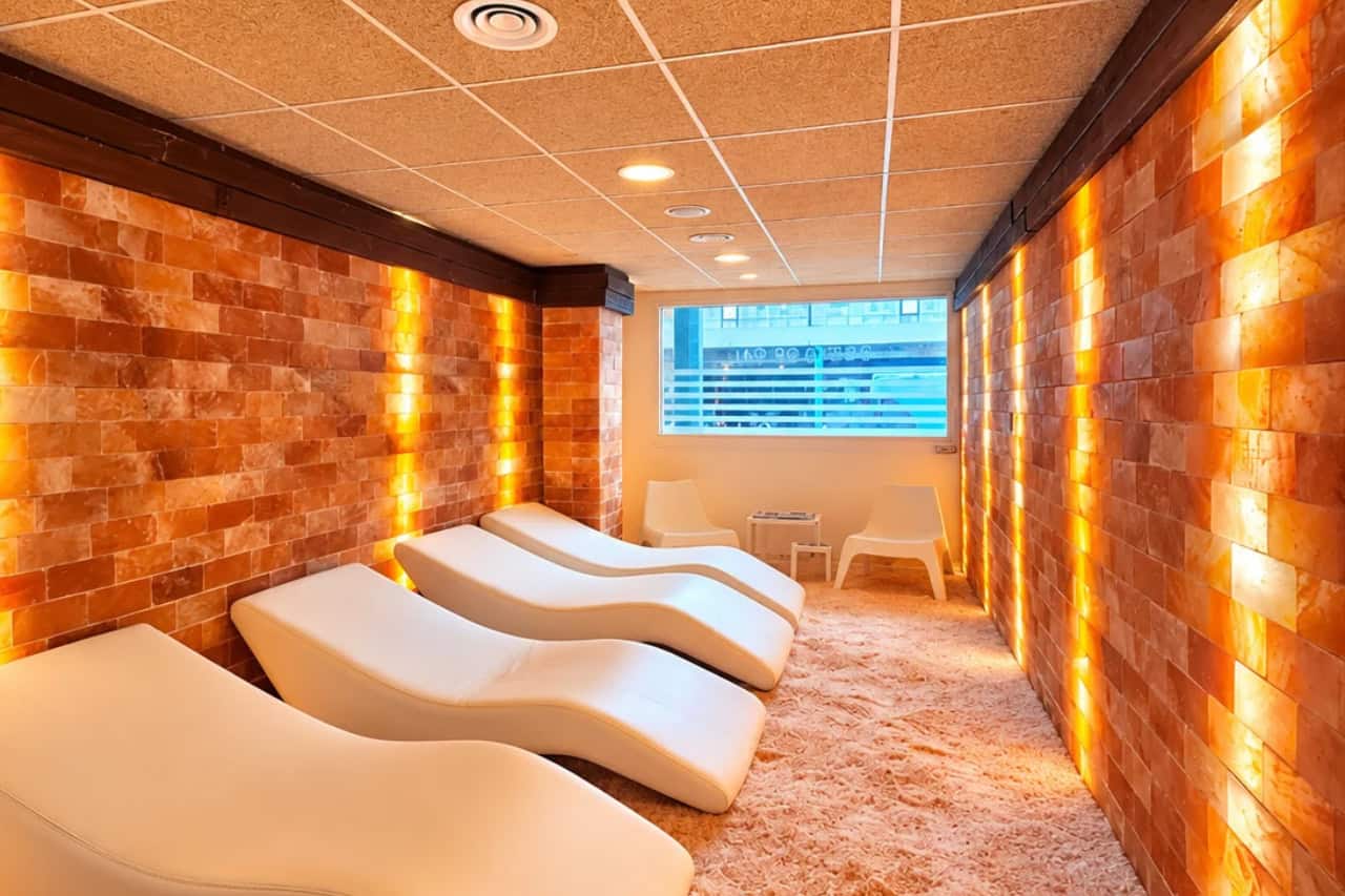 Himalayan salt room at the spa in Tenerife