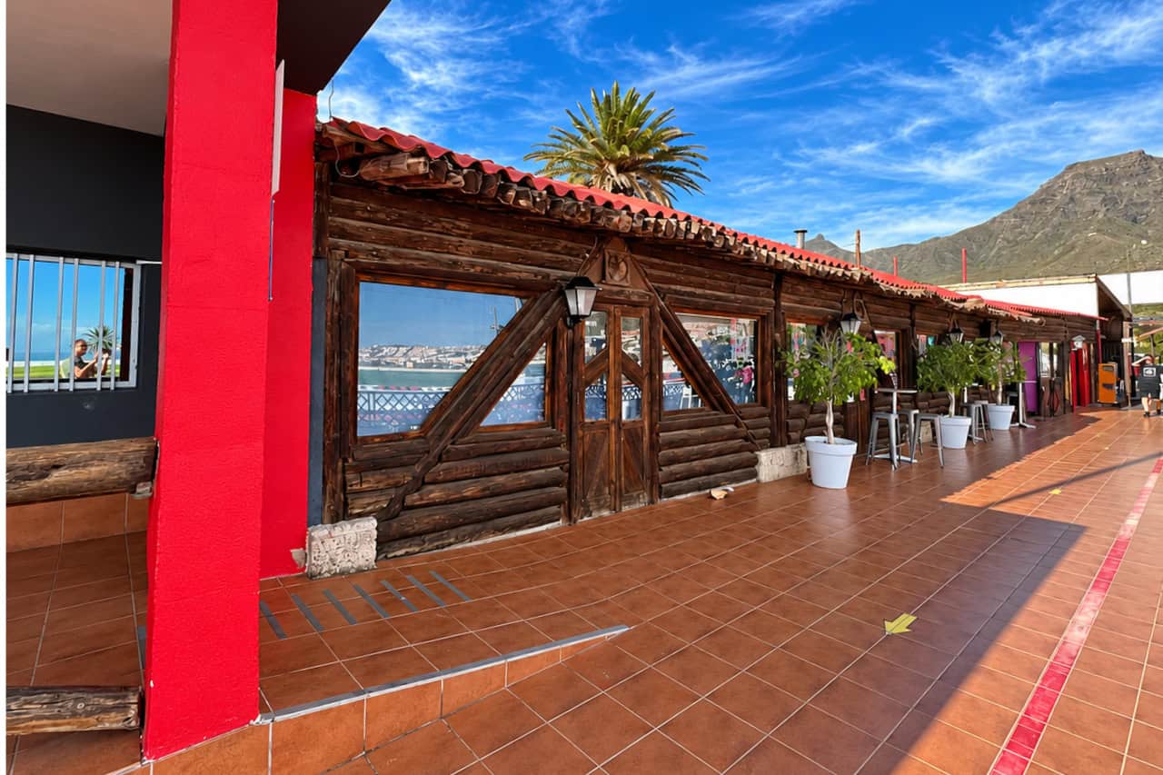 Facilities at the go kart track in Las Américas, Tenerife