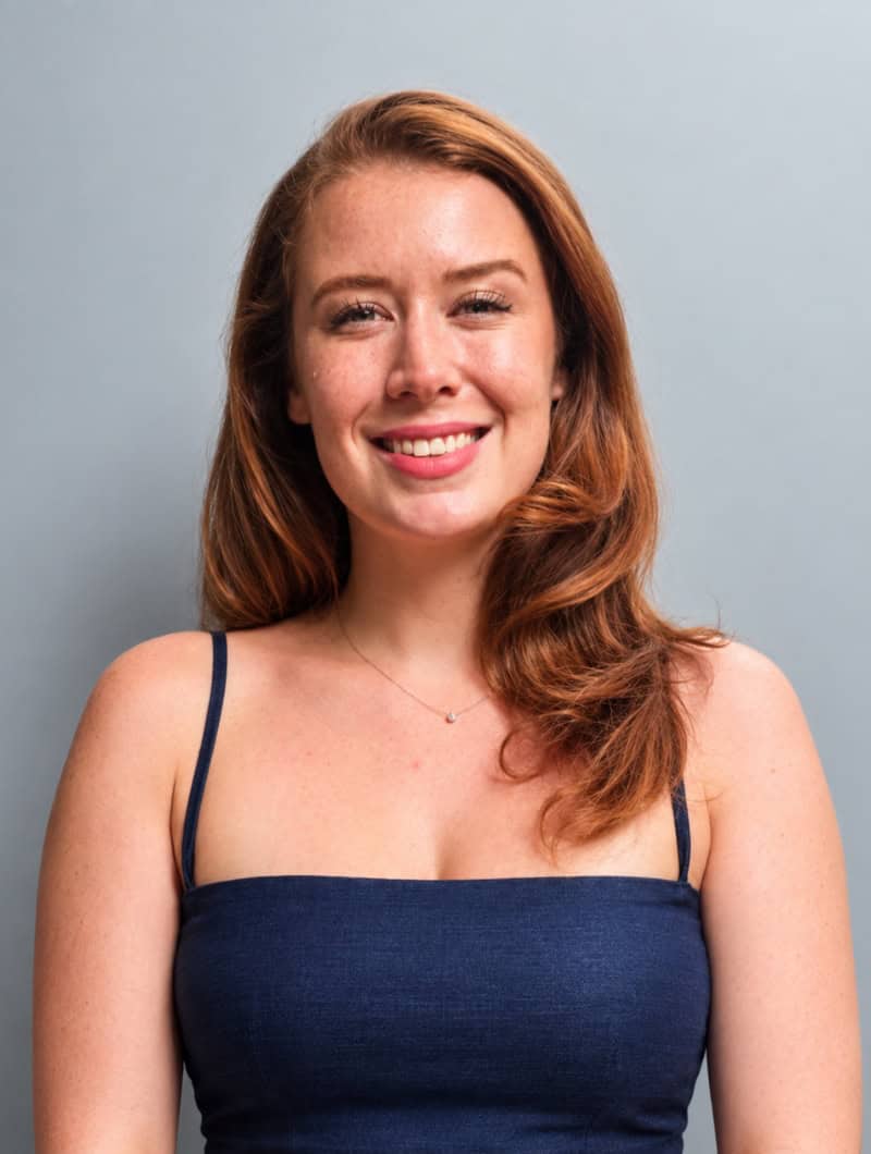 Sarah, social media manager at Club Canary, creating content for the Canary Islands tour platform from the Costa Adeje office