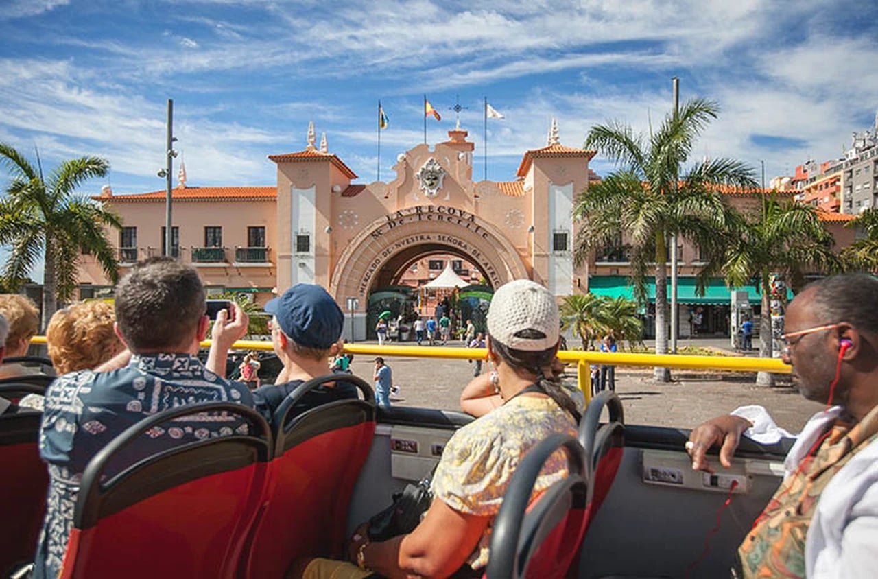 The market of Nuestra Senora de Africa in Santa Cruz de Tenerife, a stop on the tourist bus